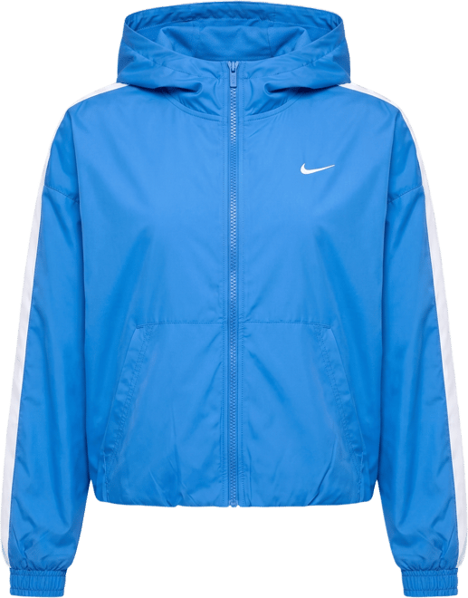 Nike Sportswear Classic Wovens Chamarra con gorro de ajuste holgado para mujer UV