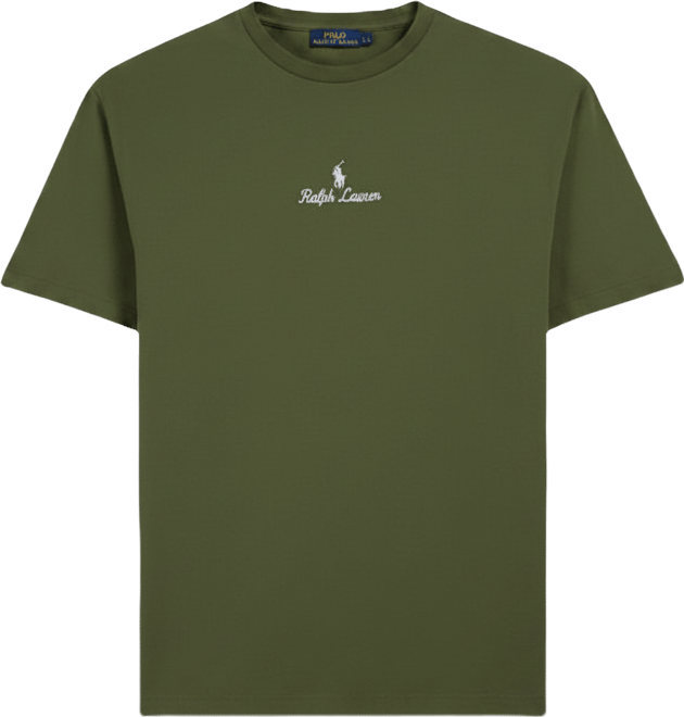 Shop Polo Ralph Lauren Jersey Knit RL Script Graphic T-Shirt
