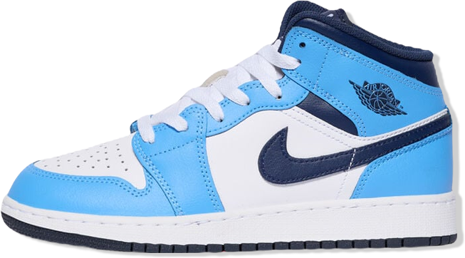 Shop Jordan Big Kids' Air Jordan 1 Mid DQ8423-405 blue | SNIPES USA