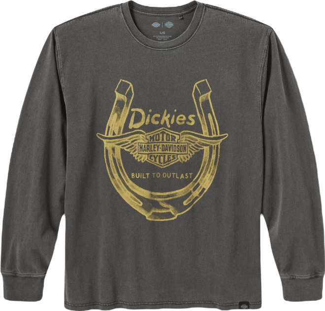 Men's Dickies x H-D Winged Horseshoe Long Sleeve Tee | Harley