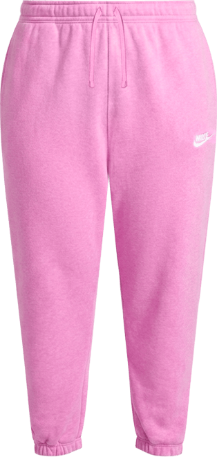 Nike Sportswear Club Fleece Pants de entrenamiento oversized de tiro medio para mujer (talla grande)