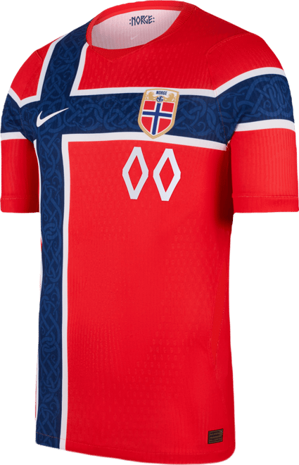 Norway 2026/27 Match Home Men's Nike Aero-FIT Soccer Authentic Custom Jersey By You