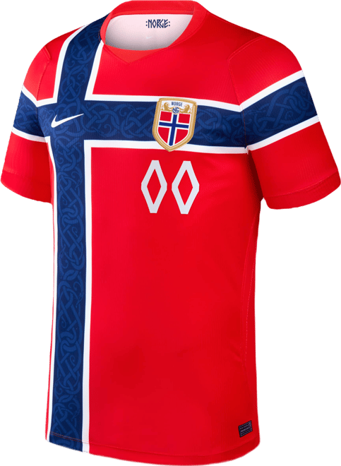 Norway 2026 Stadium Home Men's Nike Dri-FIT Soccer Replica Custom Jersey By You