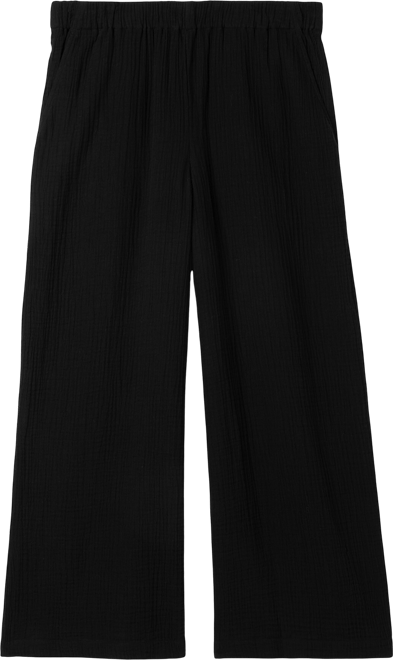 Organic Cotton Lofty Gauze Wide-Leg Pant | EILEEN FISHER
