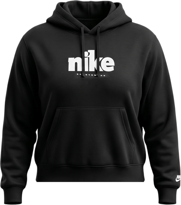 Nike Sportswear Club Fleece Women's Graphic Pullover Hoodie (Plus Size)