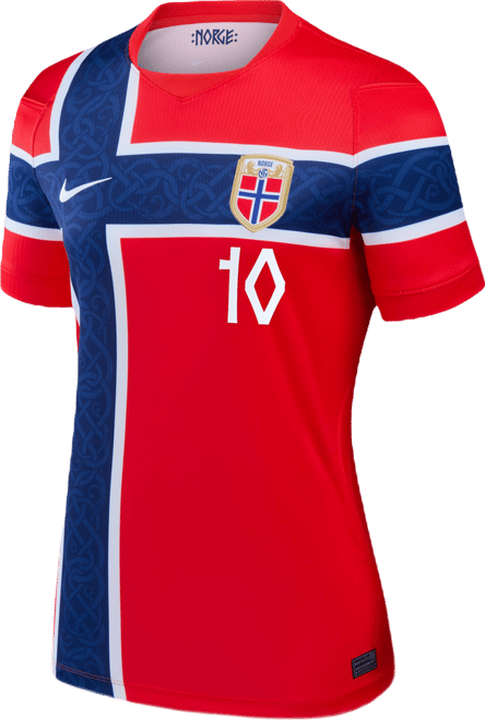Martin ÿdegaard Norway National Team 2026 Stadium Home Women's Nike Dri-FIT Soccer Jersey