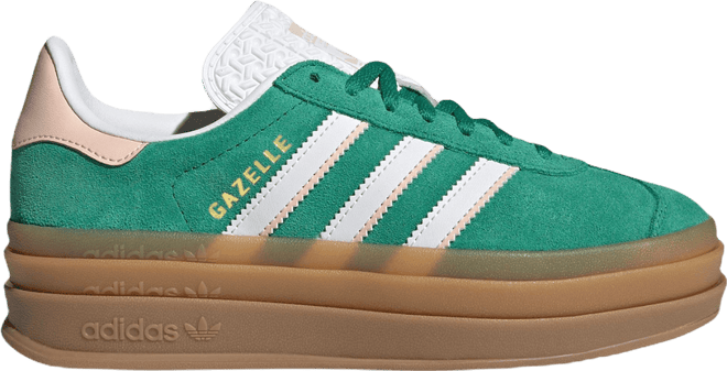 adidas gazelle silver green womens adidas Gazelle Shoes - Kids - Grey Three / Cloud White / Gold main image 1