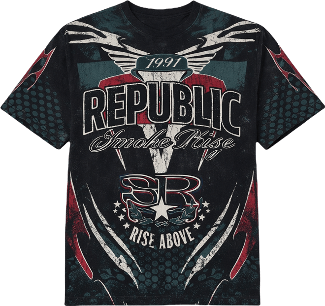 Shop Smoke Rise Republic Tee KT26S551SNZ-JUN black | SNIPES USA