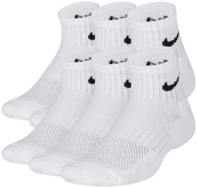 Nike Everyday Kids' Cushioned Ankle Socks (6 Pairs)