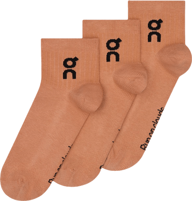On Adult Logo Quarter Socks - 3 Pack