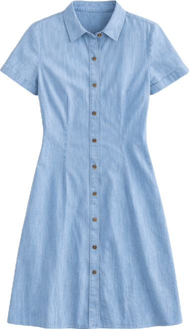 Style & Co Women's Cotton Chambray Short-Sleeve Shirt-dress, Macy's  Exclusive - Macy's