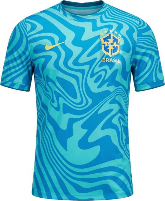 Brazil Academy Pro Men's Nike Dri-FIT Football Pre-Match Short-Sleeve Top