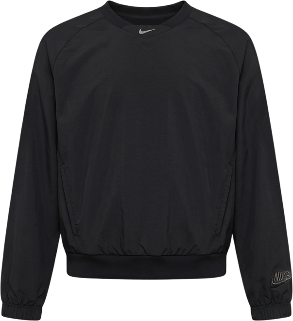 Nike Sportswear Older Kids' Woven V-Neck Long-Sleeve Top