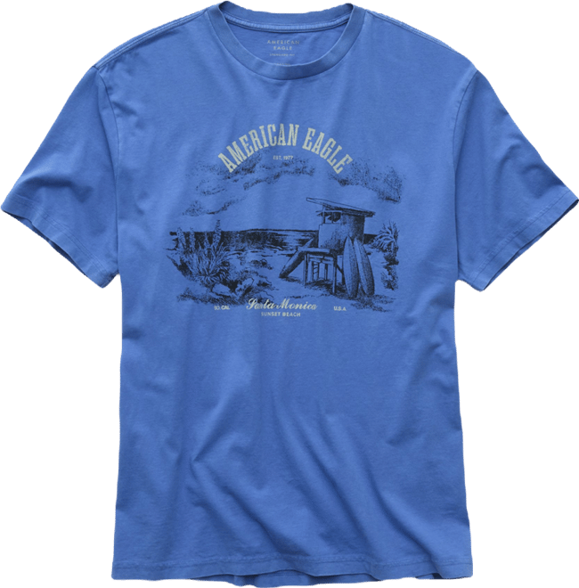 AE Standard Fit Graphic Logo T-Shirt | American Eagle
