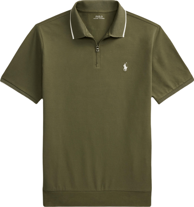 Polo Ralph Lauren Men's Classic-Fit Stretch Mesh Zip Polo Shirt