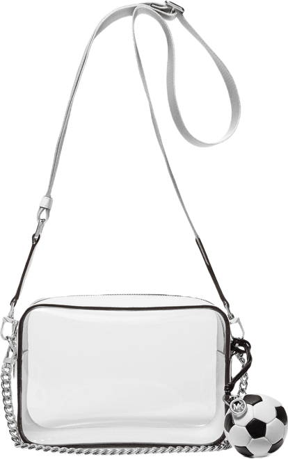 Michael Kors Bryant Medium Chain Clear Soccer Keychain Camera