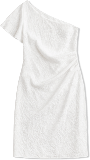 sam edelman one shoulder dress Sam Edelman Draped One-Shoulder Dress - White - 35% Off