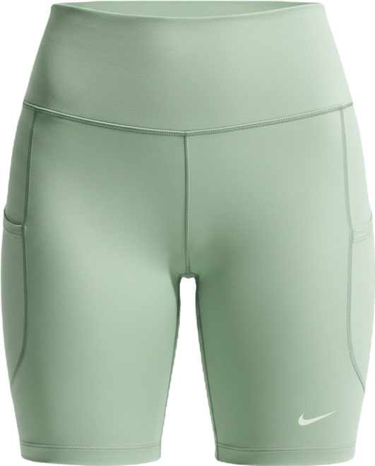 Nike One Shorts de ciclismo de tiro alto de 20 cm con bolsillos para mujer