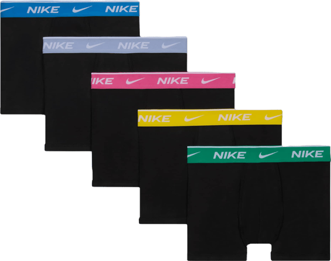 Nike Boxer en coton Dri-FIT avec taille colorée pour pré-ado (lot de 5)