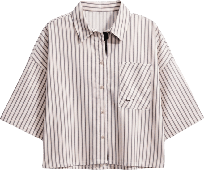 Nike Sportswear Chill Poplin Women's Oversized Striped Top