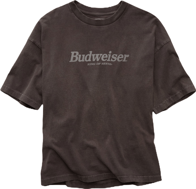 AE Boxy Fit Budweiser Graphic T-Shirt | American Eagle