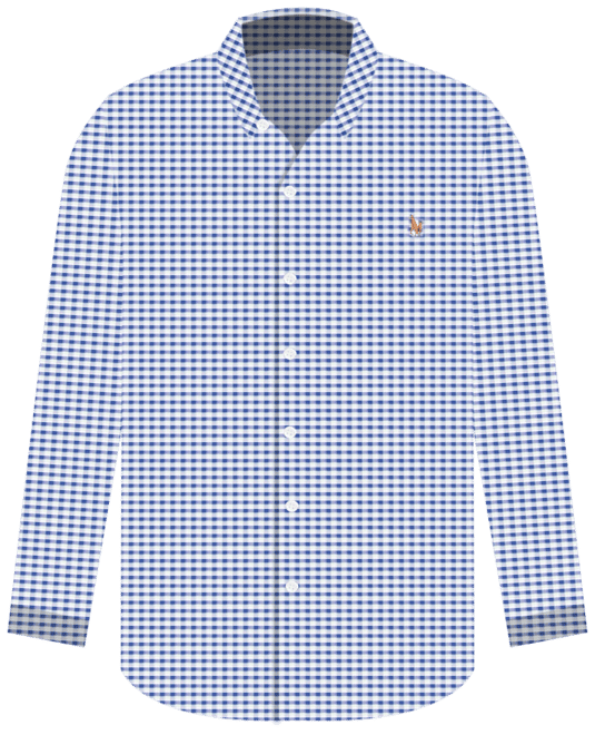 Ralph Lauren popular Slim Fit Medium Blue White Plaid Button Down