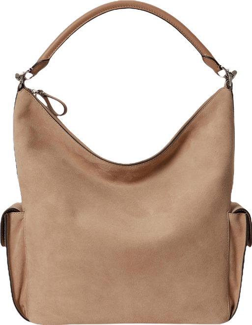 Lauren Ralph Lauren Blaike Suede Large Shoulder Bag | Dillard's