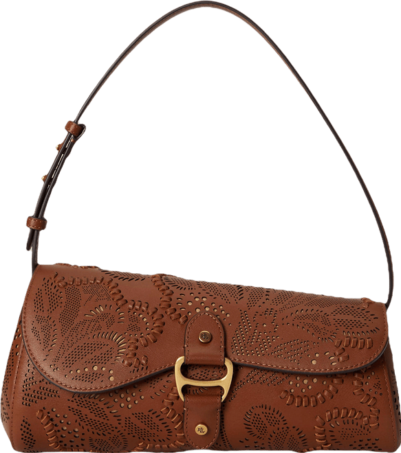 Lauren Ralph Lauren Tasha Floral Tooled Medium East-West Bag