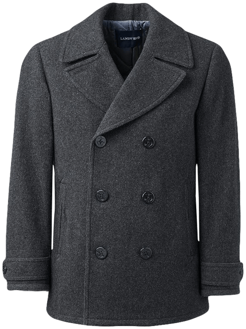 Lands end cheap wool pea coat