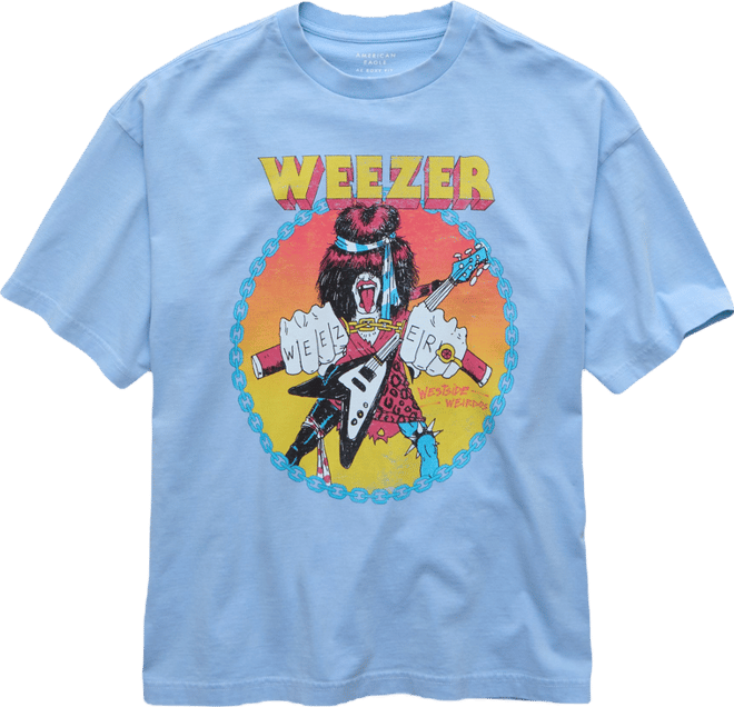 AE Boxy Weezer Graphic T-Shirt | American Eagle