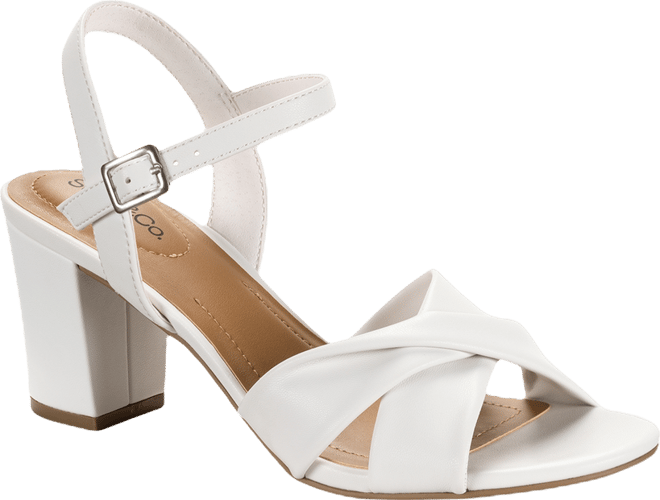 Style & Co. Women's Pipperr Dress Sandals - White - Sandal heels - 6.5