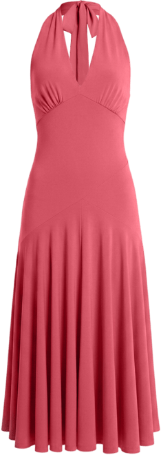 michael kors halter midi dress Michael Michael Kors halter-neck Maxi Dress | Black