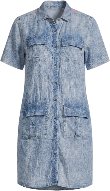 karyn seo denim dress Kyla Karyn Seo Caite Fia Dress Women's Small Embroidered Back Washed Black  NWTD
