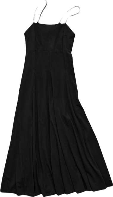 AE Knit Tie-Back Godet Midi Dress | American Eagle