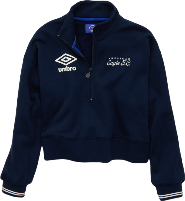AE x Umbro Quarter Zip Sweatshirt | American Eagle
