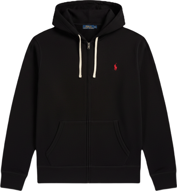 Shop Polo Ralph Lauren Fleece Full-Zip Hoodie 710813297001-BLK
