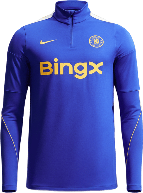 Chelsea FC Strike Playera de entrenamiento de fútbol de tejido Knit Nike Dri-FIT para hombre