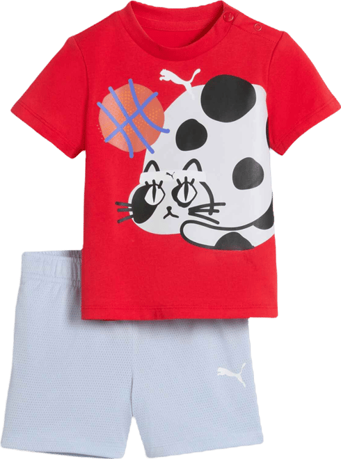 ★ PUMA x BALR.★コラボ マッチ シャツ x ショーツ Sporty Cats Matching Set Toddlers' Tee and Shorts Set | PUMA