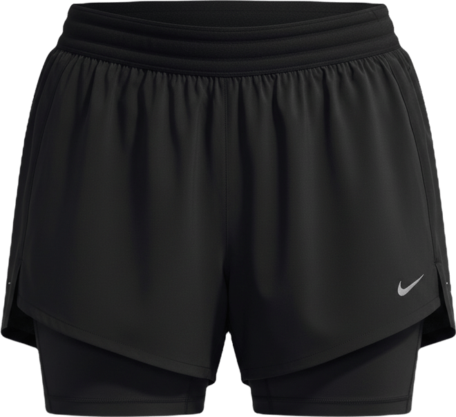 Nike Swift Women's Dri-FIT Mid-Rise 2-in-1 Running Shorts (Plus Size)