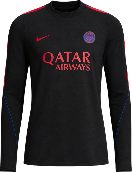 Paris Saint-Germain Strike Maskinstrikket Nike Dri-FIT-fodboldtrøje med rund hals til kvinder