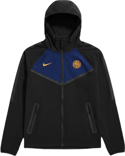 Inter Milan Tech Windrunner Nike geweven voetbaljack met rits over de hele lengte voor heren