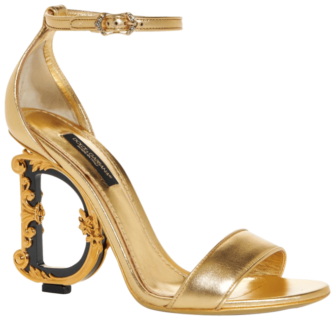 Dolce & Gabbana Women's D&G Sculpted Heel Sandals