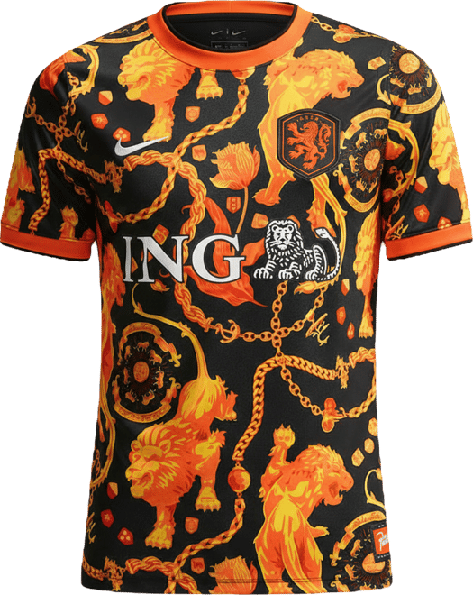 Netherlands x Patta Men's Academy Pro Short-Sleeve Soccer Top
