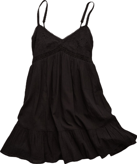 ae babydoll mini mesh dress American Eagle Women's Blue Floral Mesh