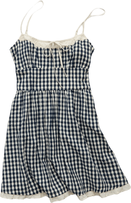 ae catie corset tiered mini dress AE Catie Corset Mini Dress Women's Navy XS
