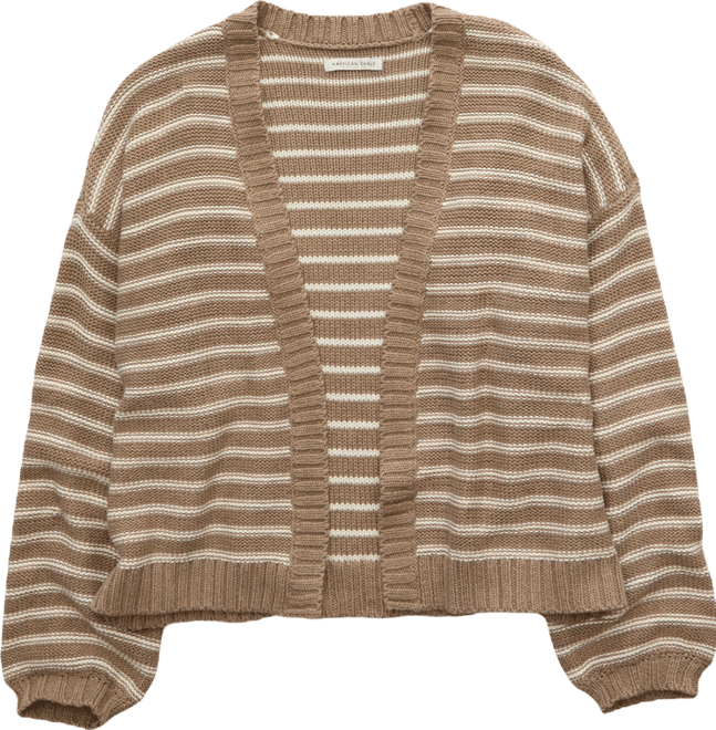 AE Balloon-Sleeve Open-Front Cardigan | American Eagle