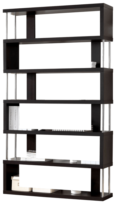 Baxton Studio Barnes 6 Shelf Bookcase