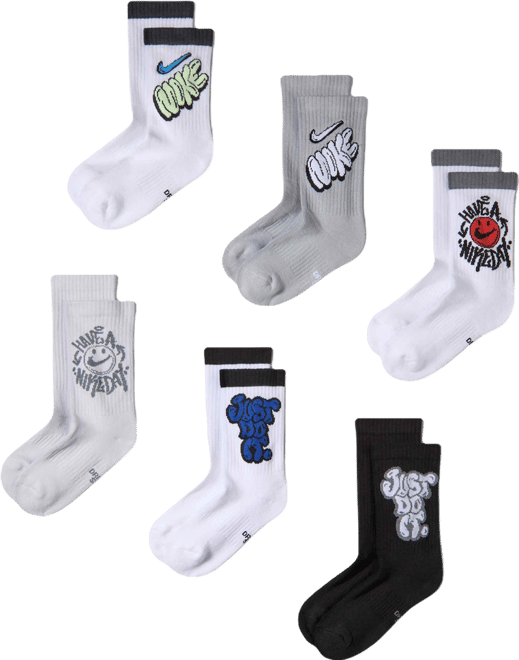 Nike Everyday Cushioned Calze di media lunghezza (6 paia) – Ragazzo/a