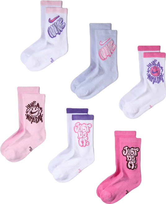 Nike Everyday Cushioned Older Kids' Crew Socks (6 Pairs)