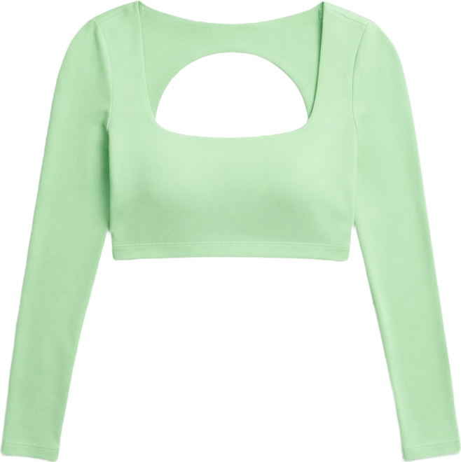 Nike Zenvy Gepolsterter Longsleeve-Sport-BH mit leichtem Halt